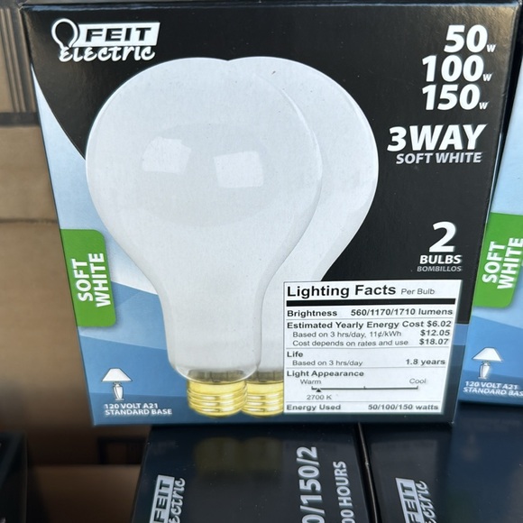 COPY - COPY - COPY - COPY - Feit Electric 3-Way Soft White Light Bulbs - Picture 3 of 4